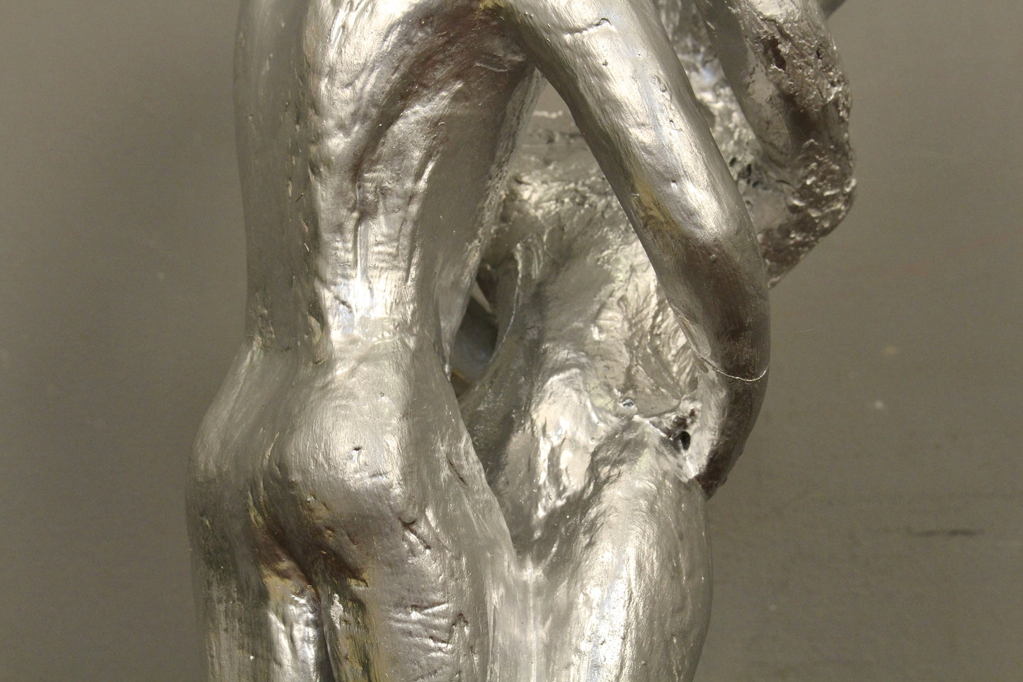 1960s "Embrace" Silver Sculpture