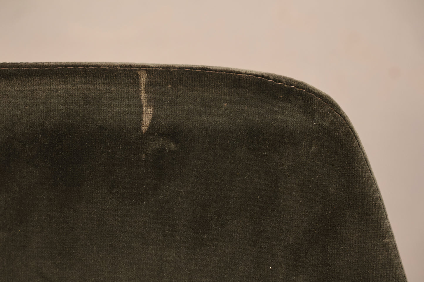 Modern Minotti Slate Velveteen Armchair