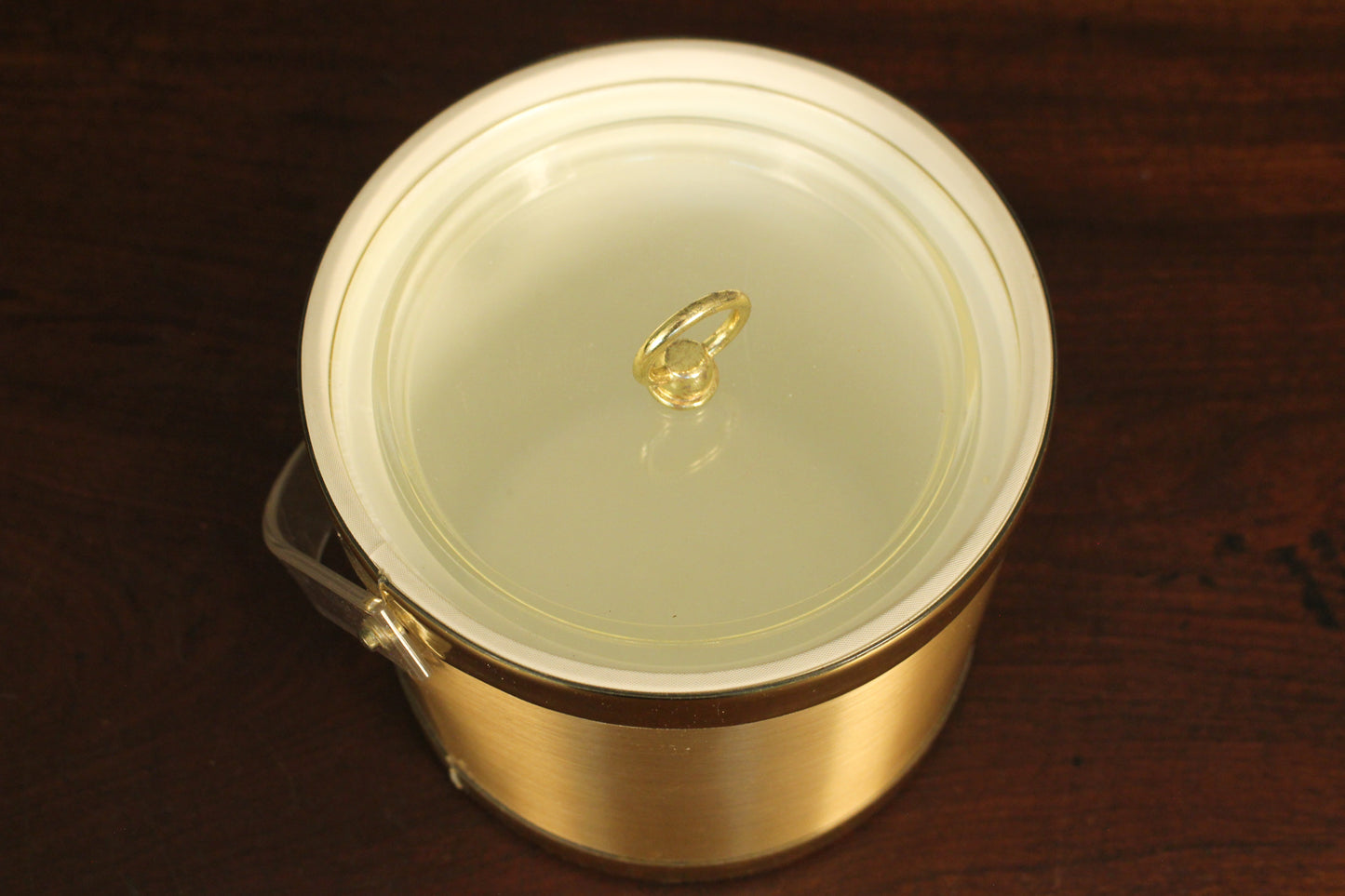 Gold & Acrylic Ice Bucket
