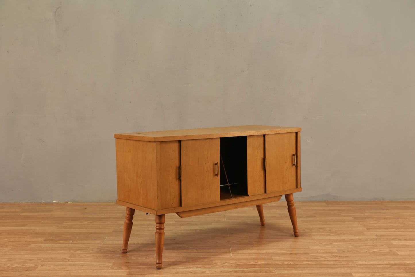 Sable Laminate Sliding-Door Record Cabinet