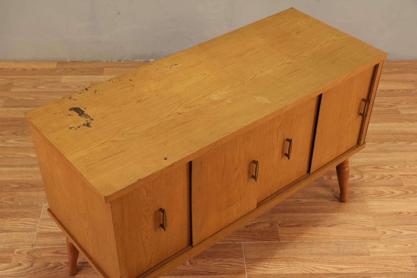 Sable Laminate Sliding-Door Record Cabinet