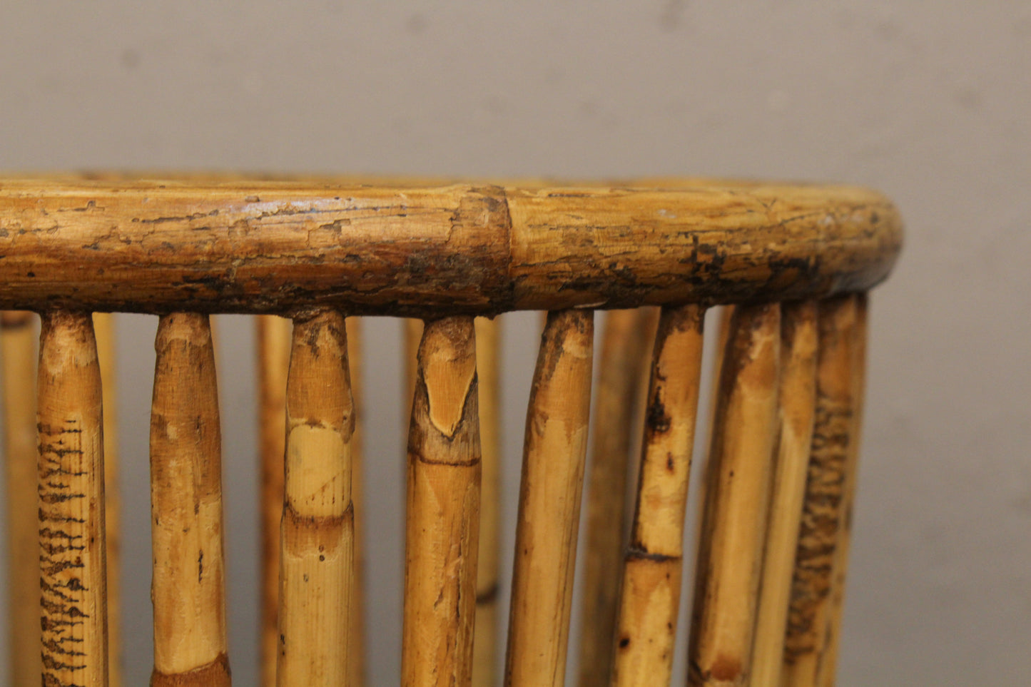 Bamboo Dowel Wastebasket