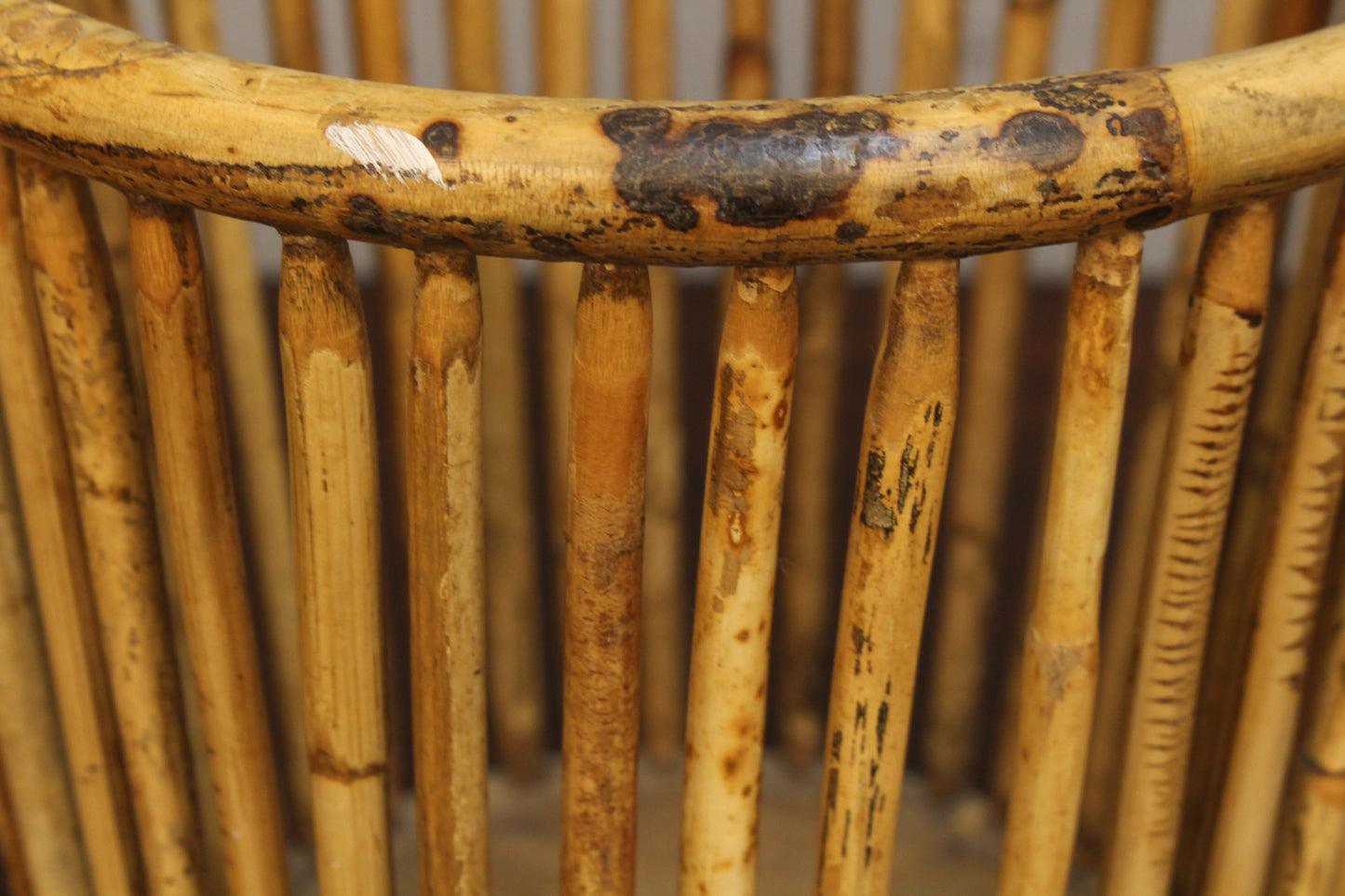 Bamboo Dowel Wastebasket