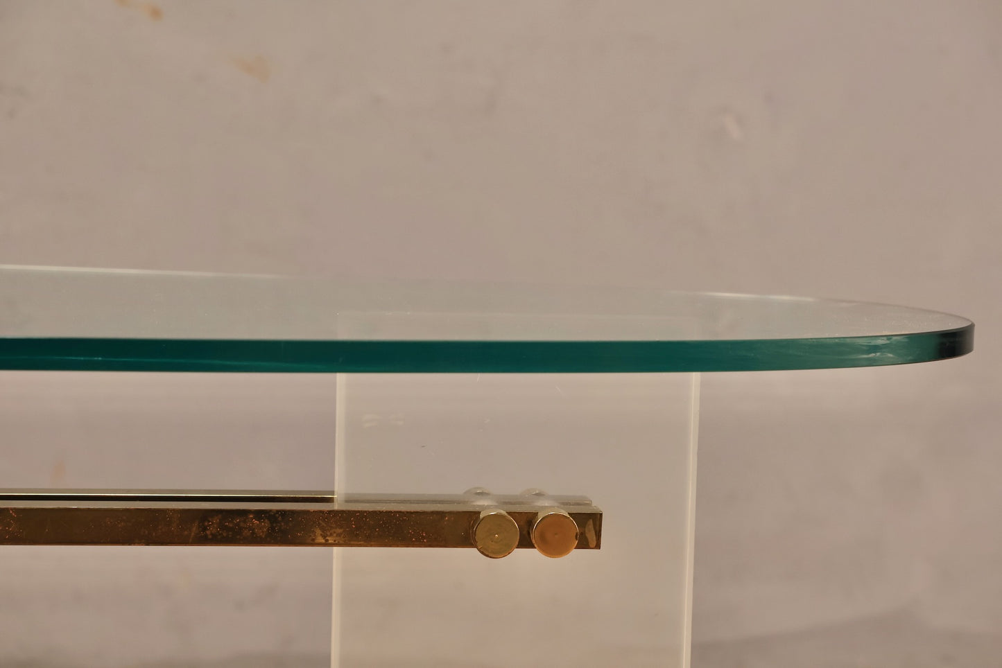 Boomerang Glass & Lucite Coffee Table