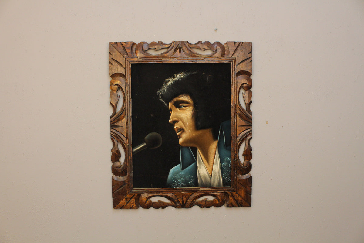 Black Velvet Elvis Portrait