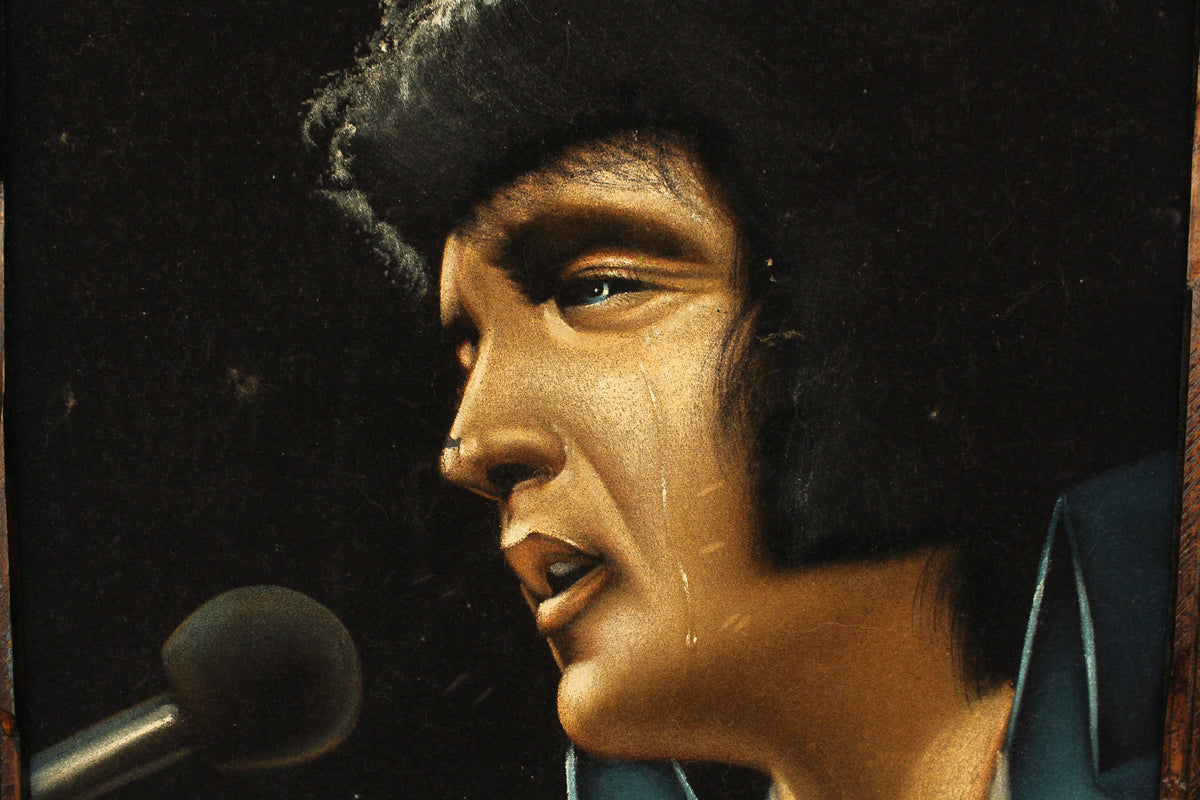 Black Velvet Elvis Portrait