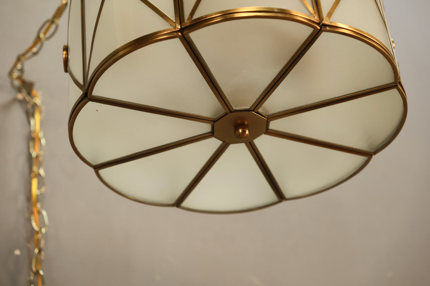 Modern Hollywood Regency-Style Swag Lamp