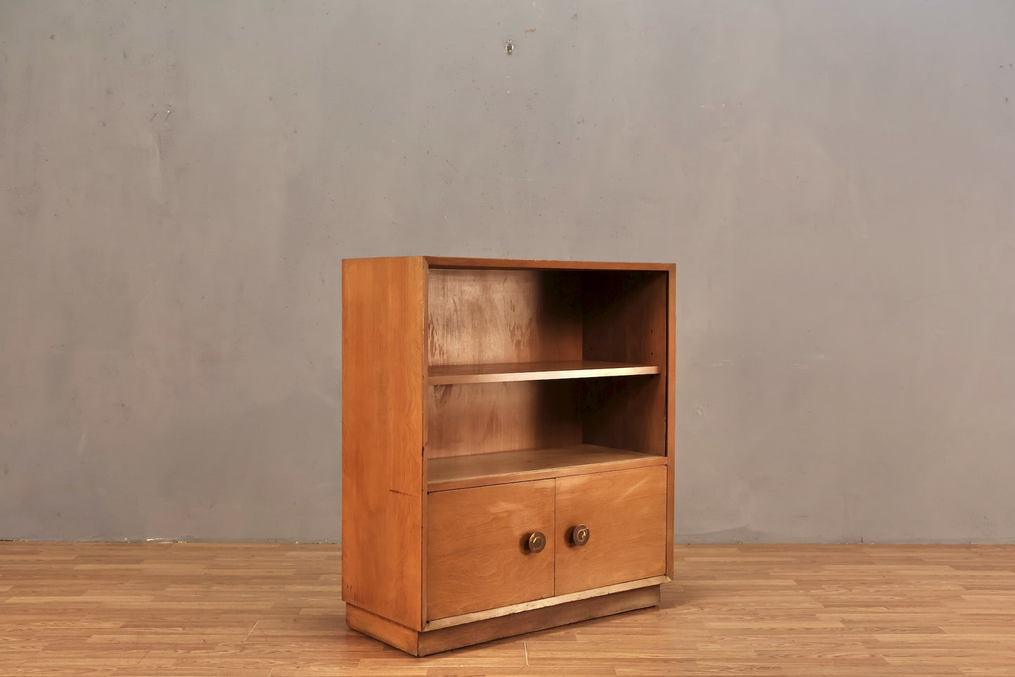 Mid Century Sable 2-Door Cabinet