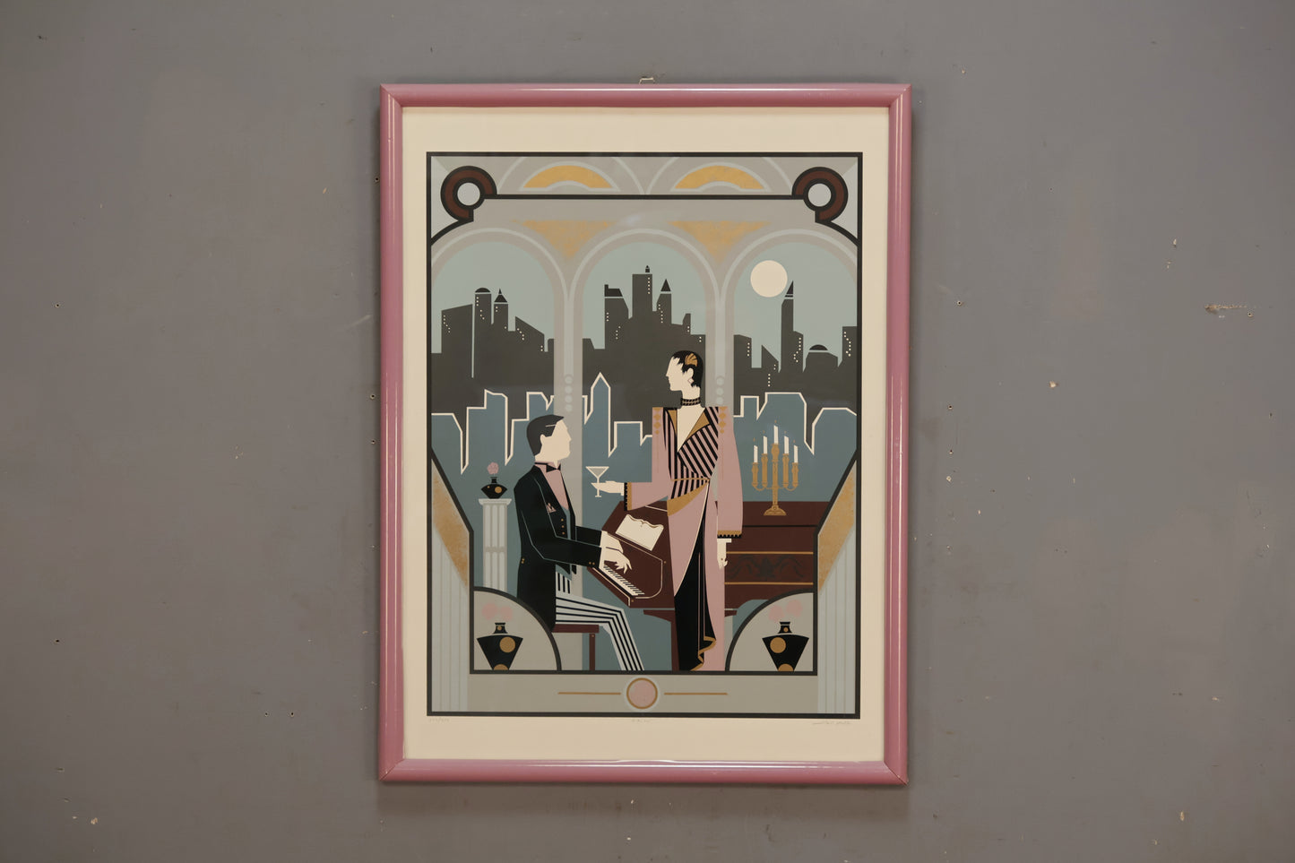 "Manhattan" Art Deco Serigraph