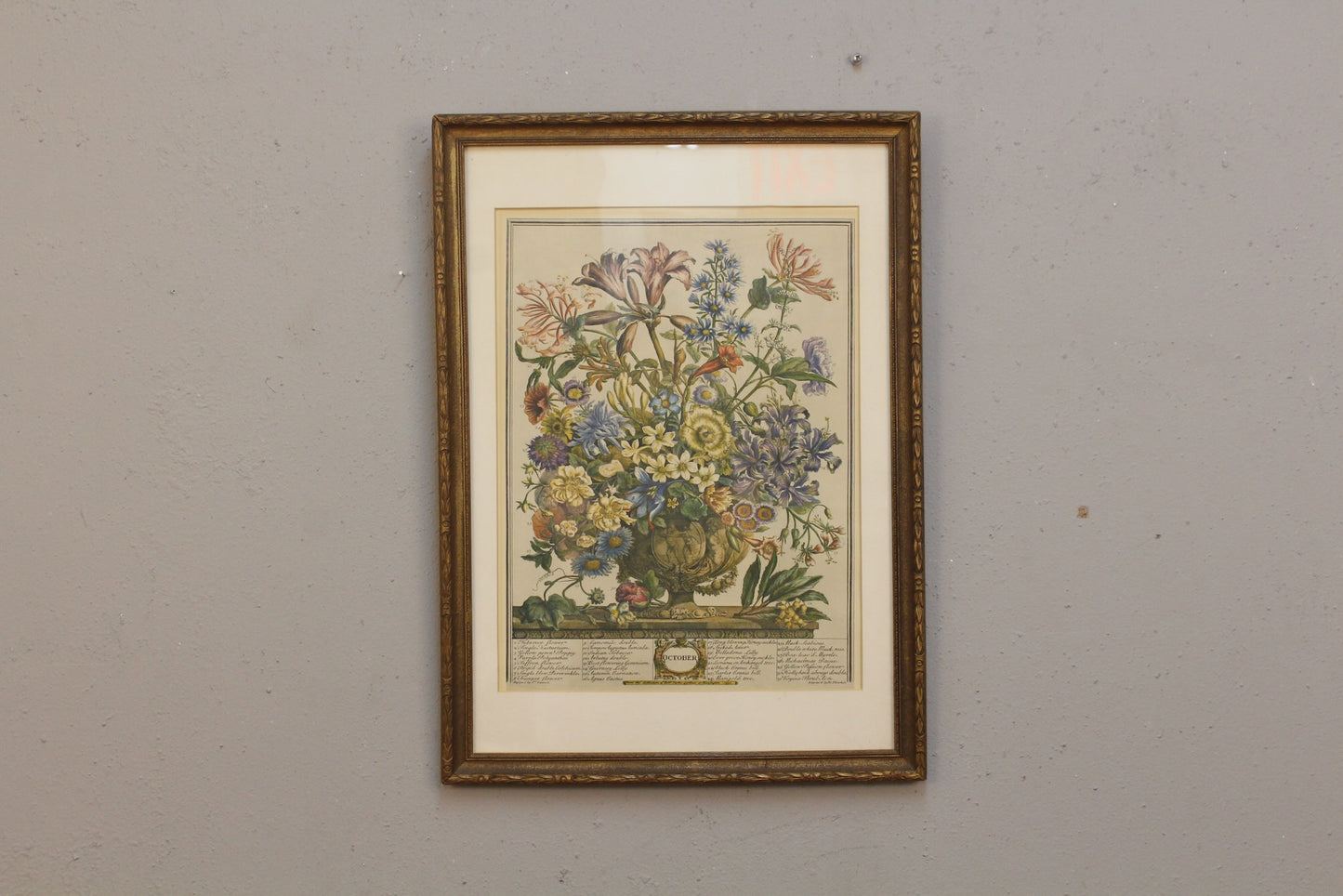 Pieter Casteels "October Flowers" Print