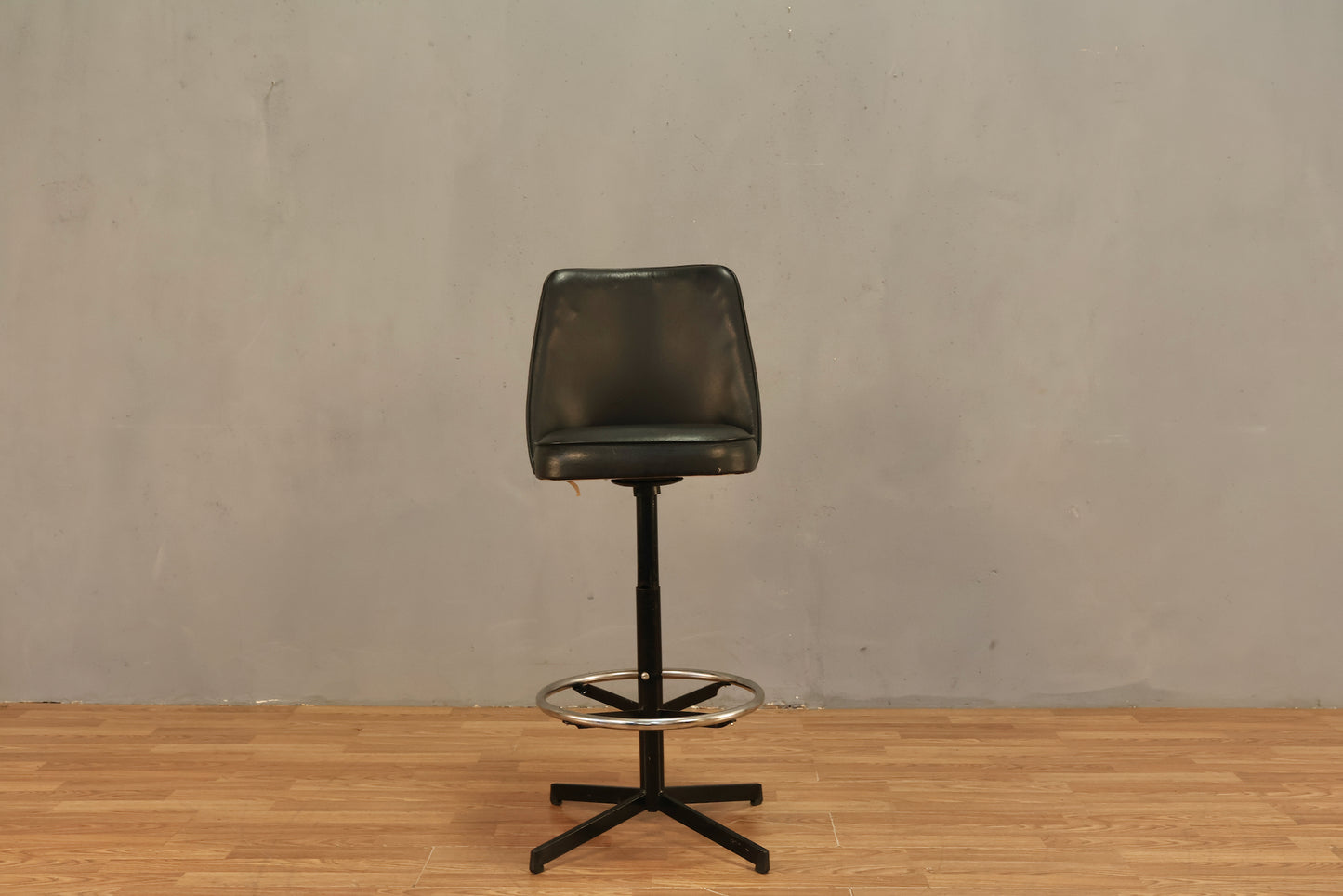 Atomic Black Vinyl Bar Stool - ONLINE ONLY