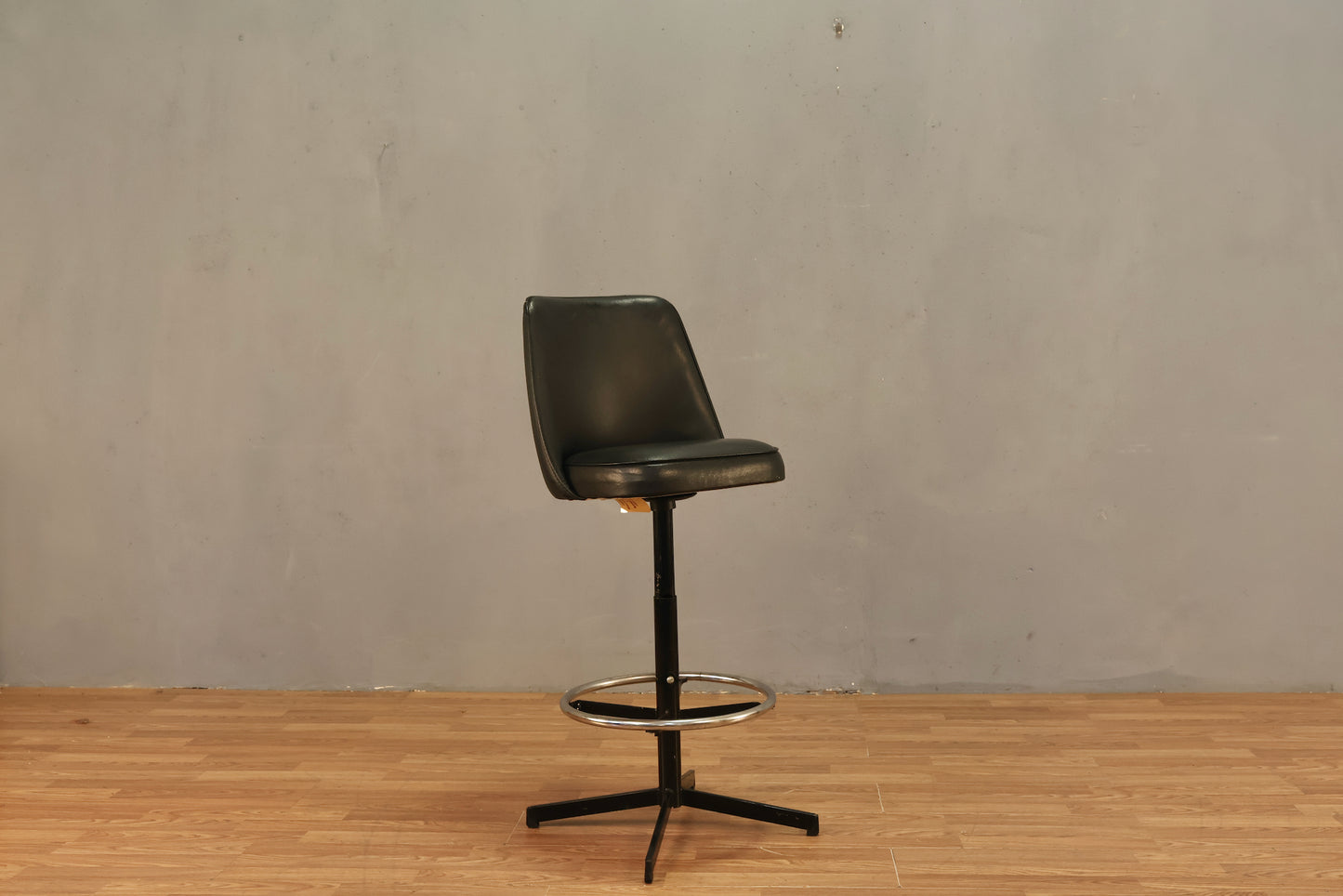 Atomic Black Vinyl Bar Stool - ONLINE ONLY