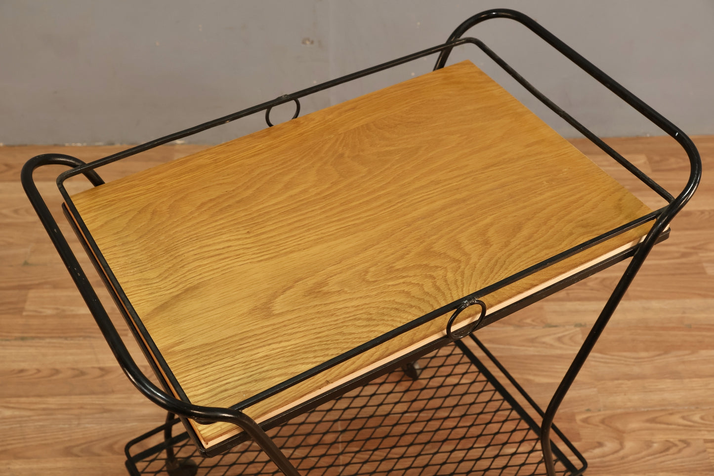 Hourglass Iron & Wood Bar Cart