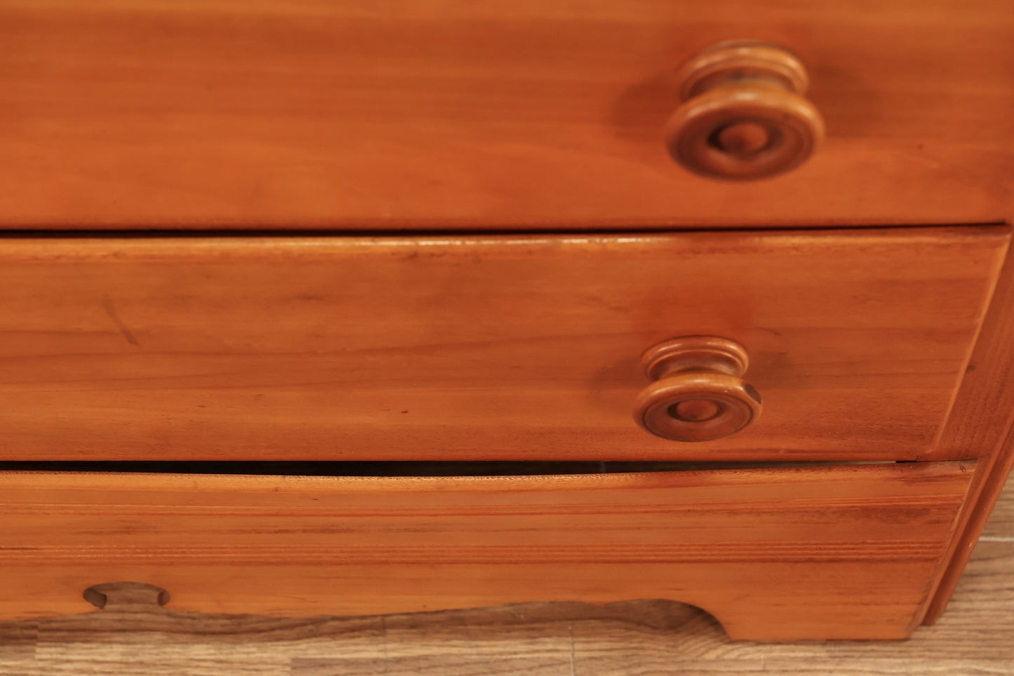 Small Country Maple 3-Drawer Dresser