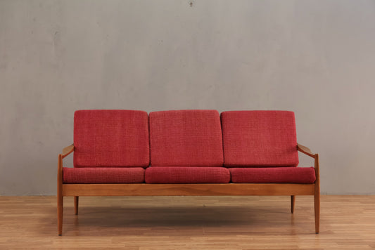 Colombian Mid Century Magenta Sofa