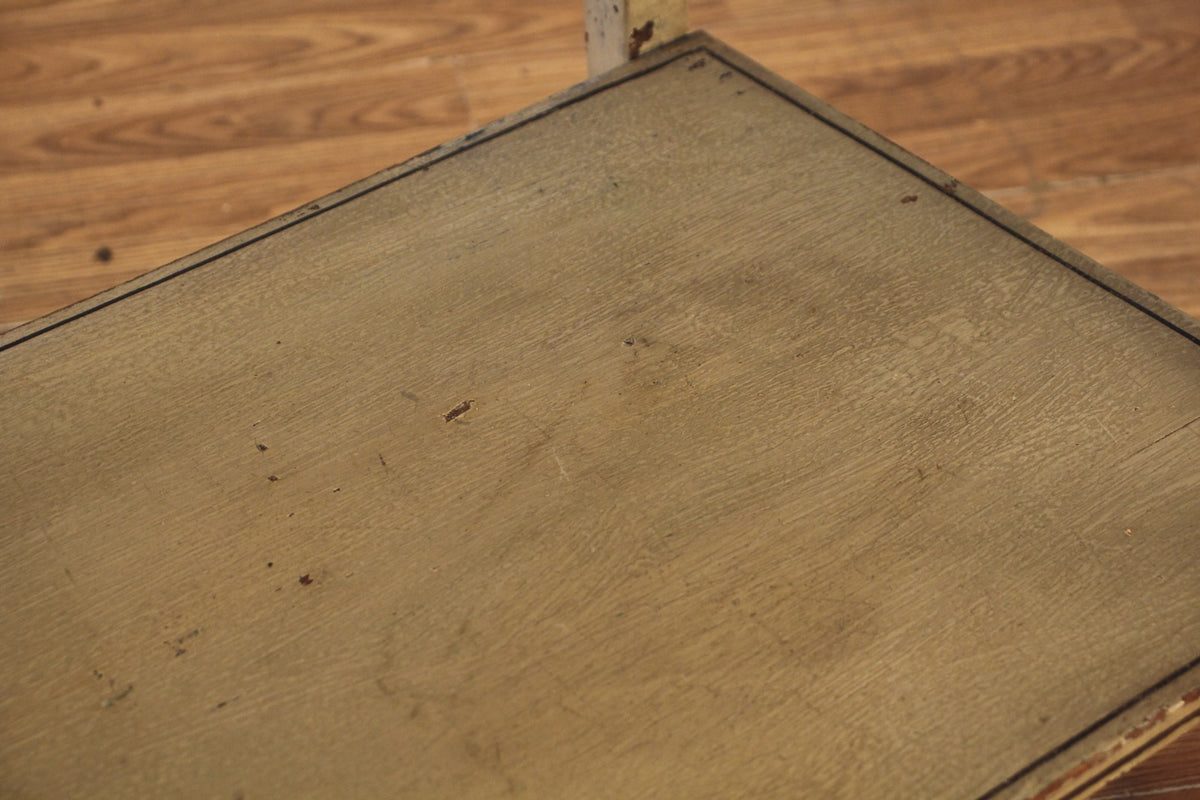 Rustic Mint & Sunflower 1-Drawer Table