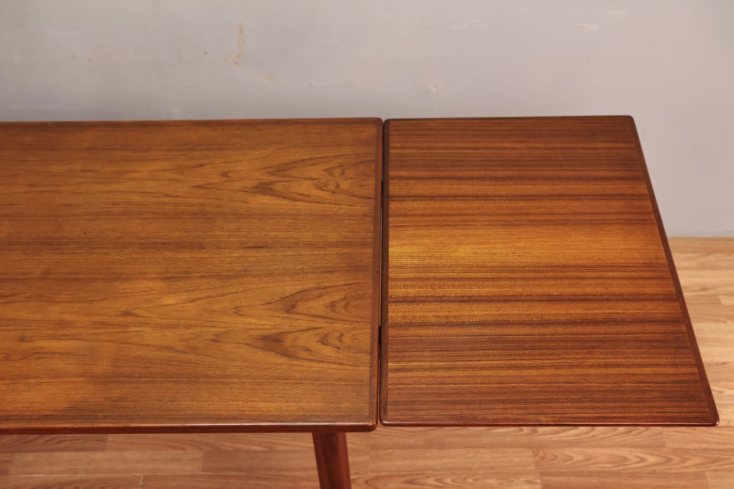 Teak Dining Table With Built-In Leaves - ONLINE ONLY