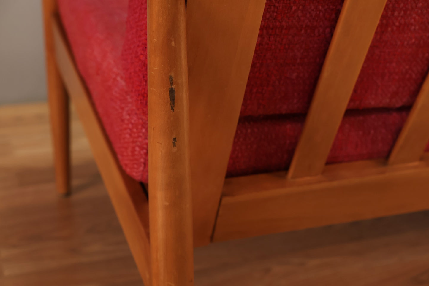 Colombian Mid Century Magenta Sofa