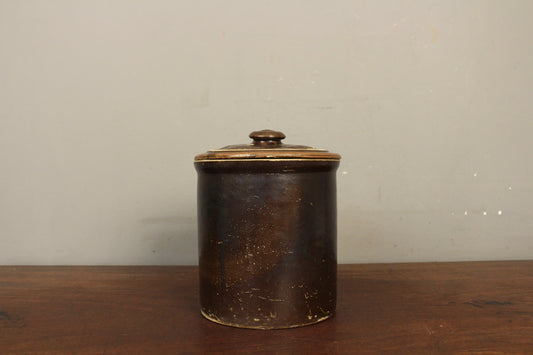Brown Ceramic Crock