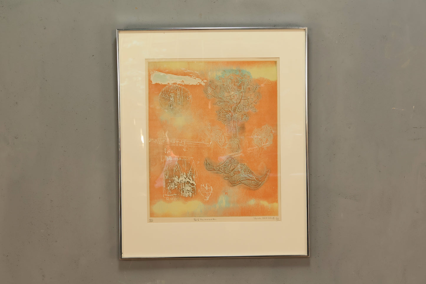 "Promenade" Shoichi Hasegawa Relief Etching