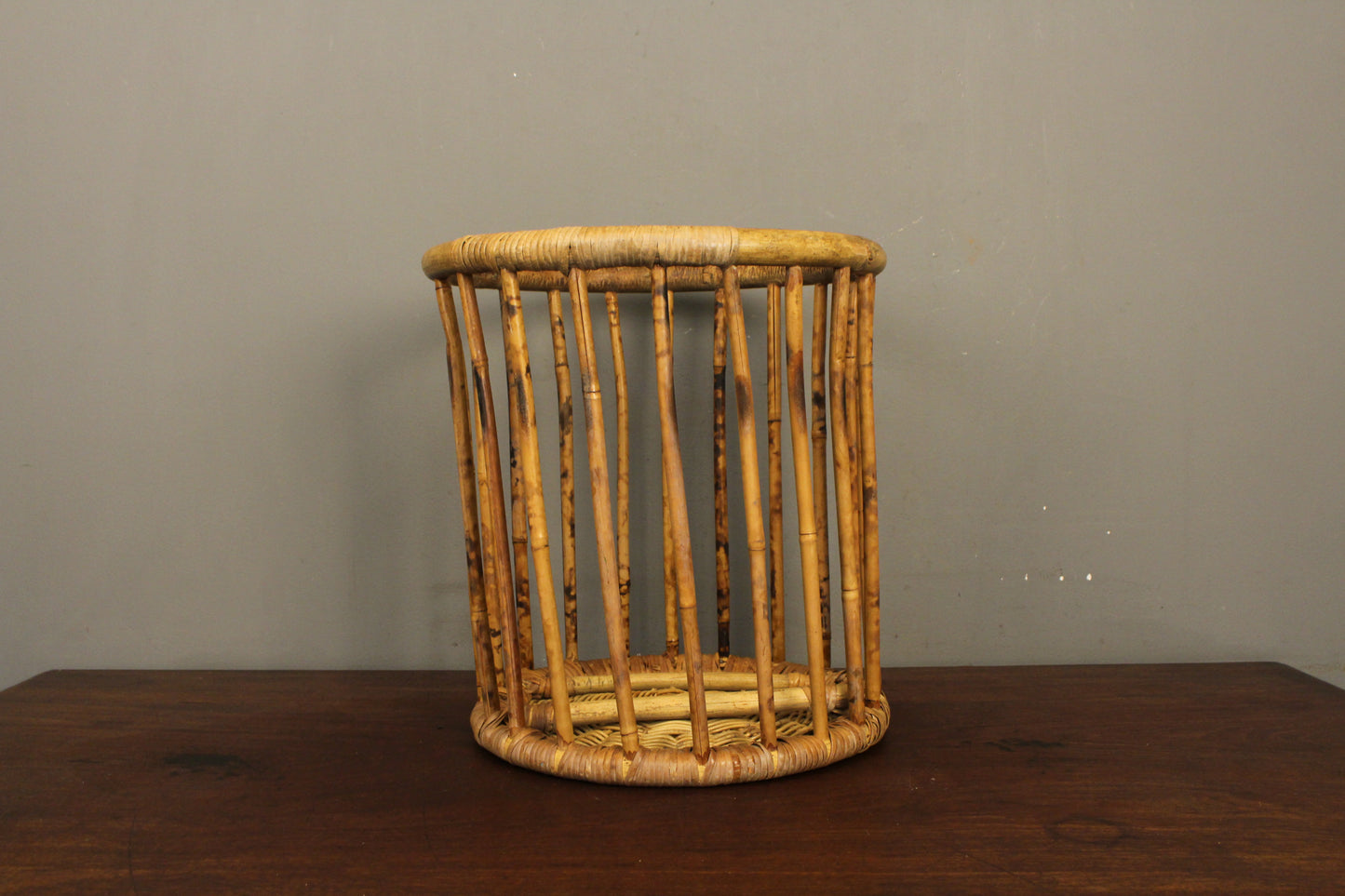 Bamboo & Rattan Plant Stand