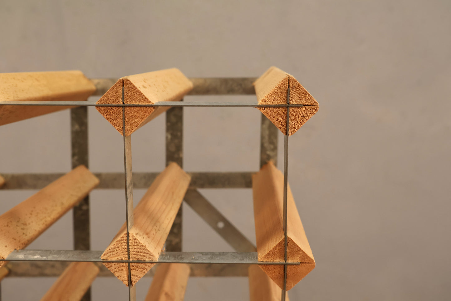 Wood & Metal Wine Rack