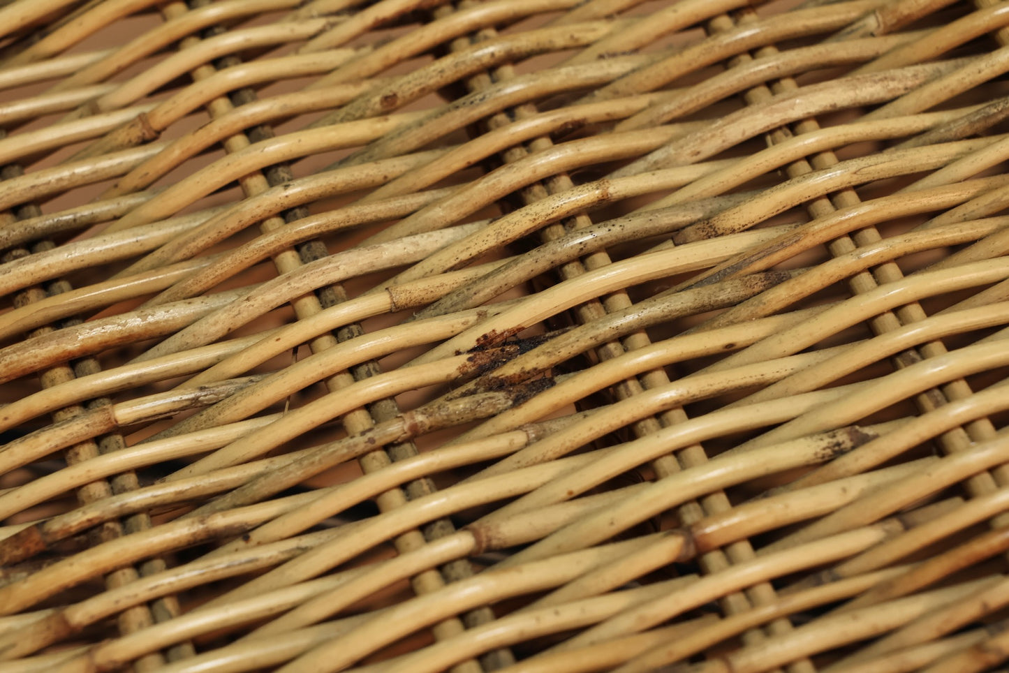 Trio of Wicker & Iron Nesting Side Tables