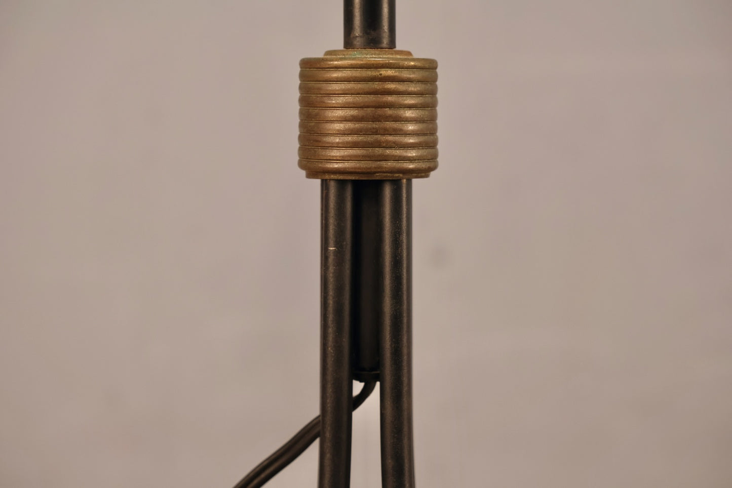 Atomic Black & Gold Swing-Arm Floor Lamp