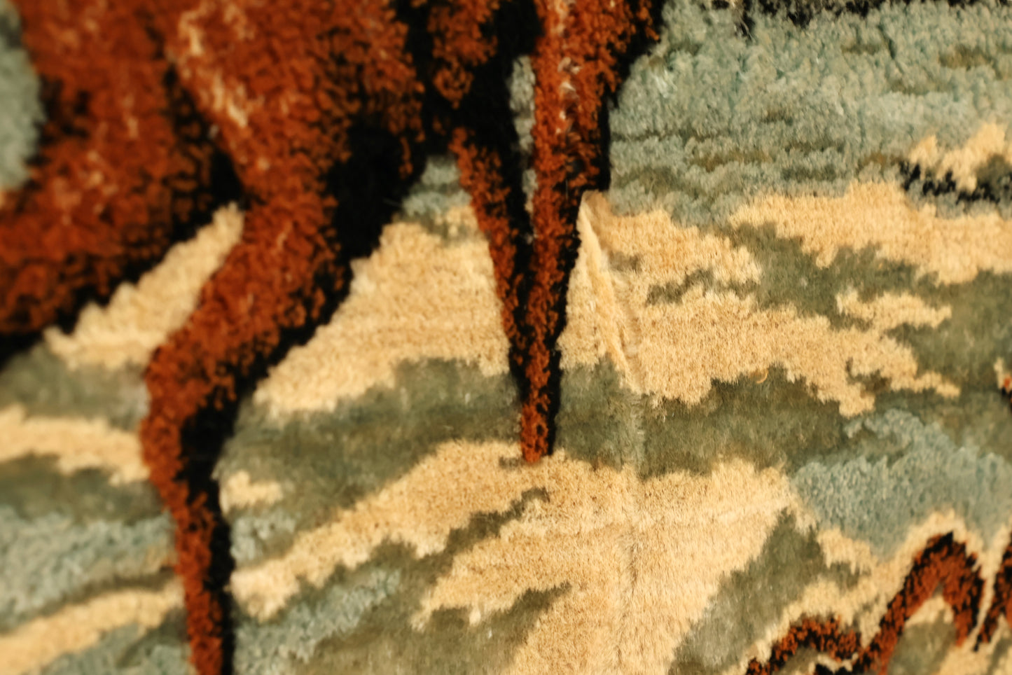 "Winter Morning Deer" Textile Art