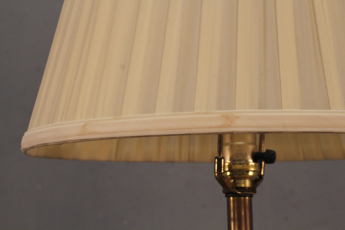 Antique Carved Barber Pole Floor Lamp