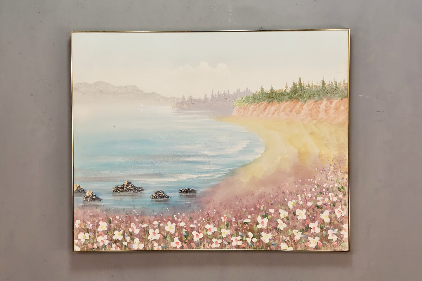Large "Misty Cove" Painting
