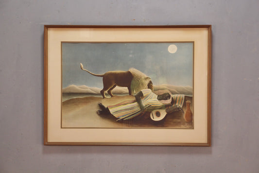 "La Bohémienne Endormie" Henri Rousseau Print
