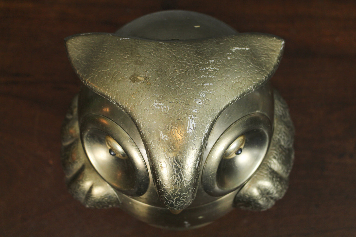 Mid Century Pewter Owl Ice Bucket