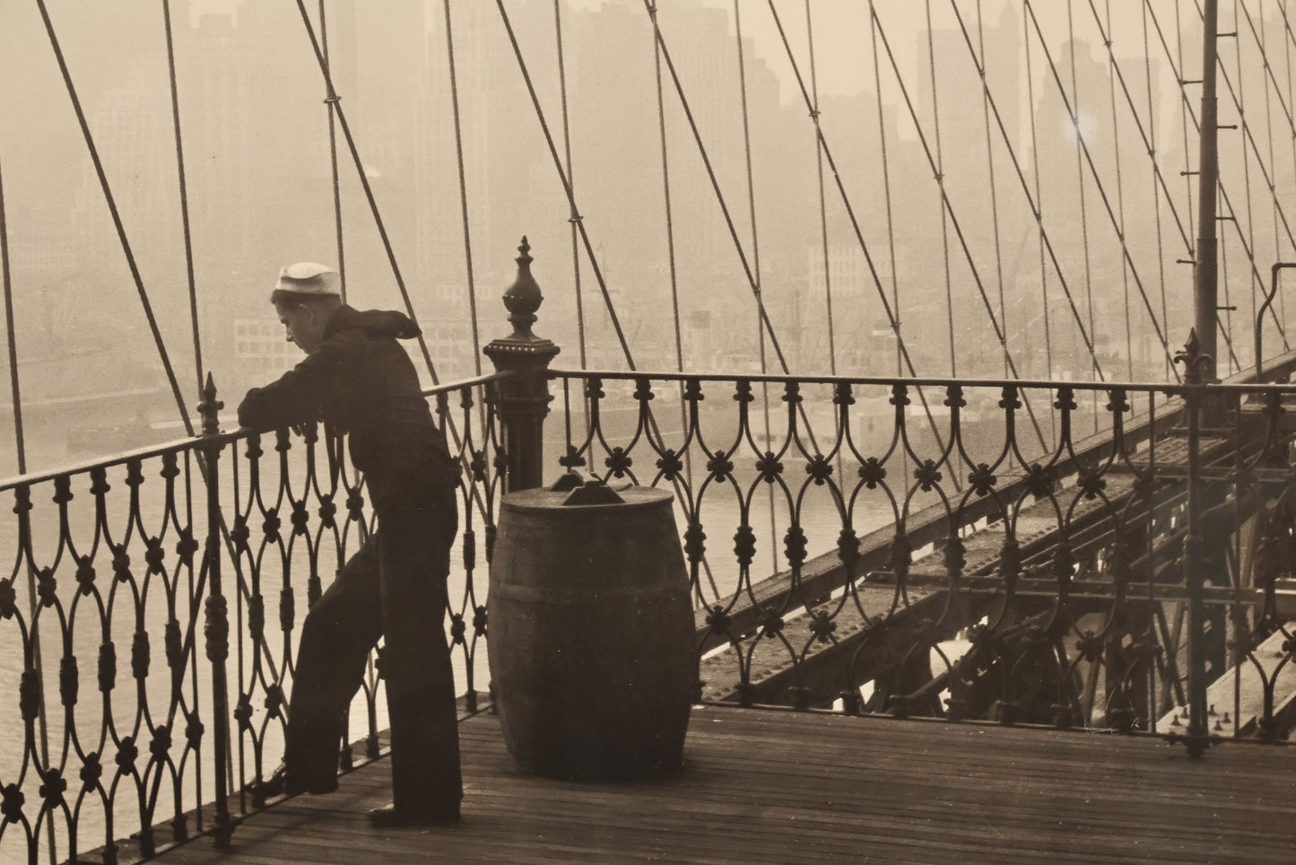 "Brooklyn Bridge 1950" Print