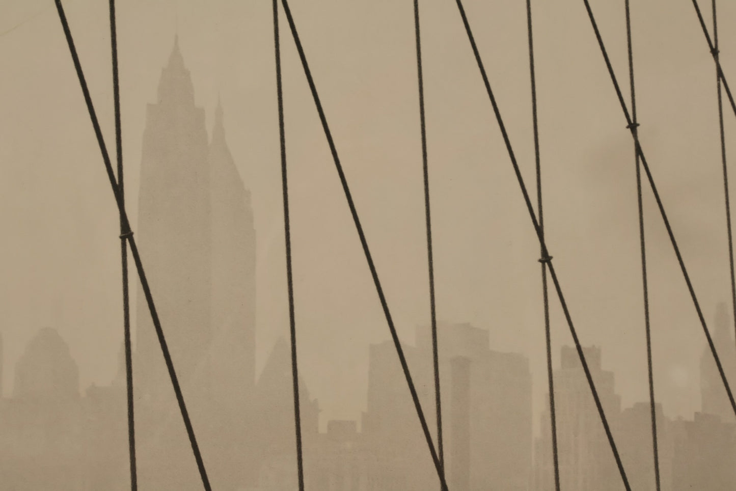 "Brooklyn Bridge 1950" Print