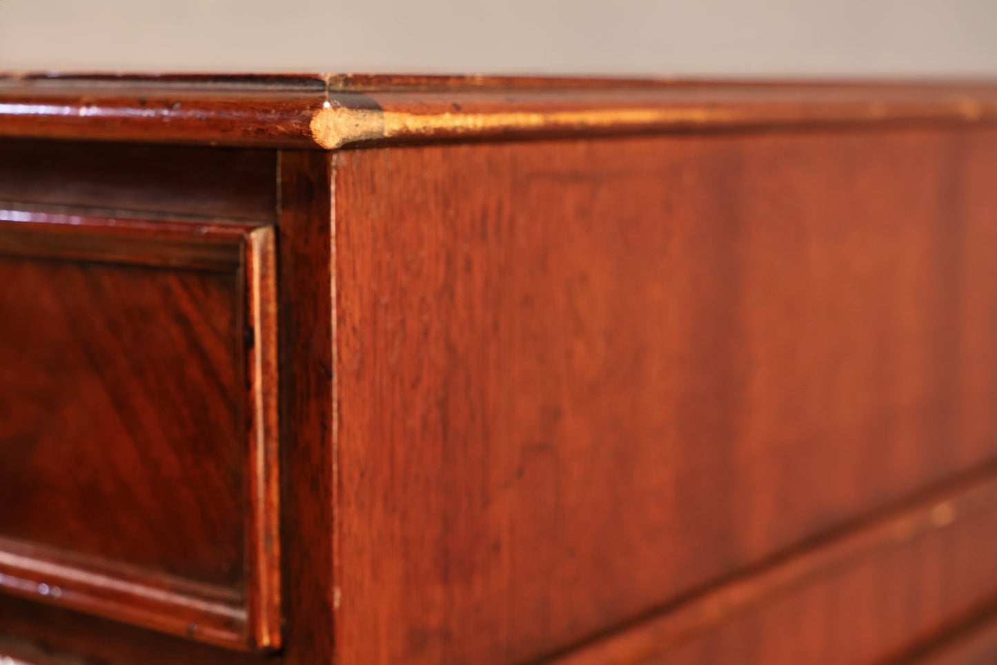 Mahogany Leather-Top Executive Desk - ONLINE ONLY