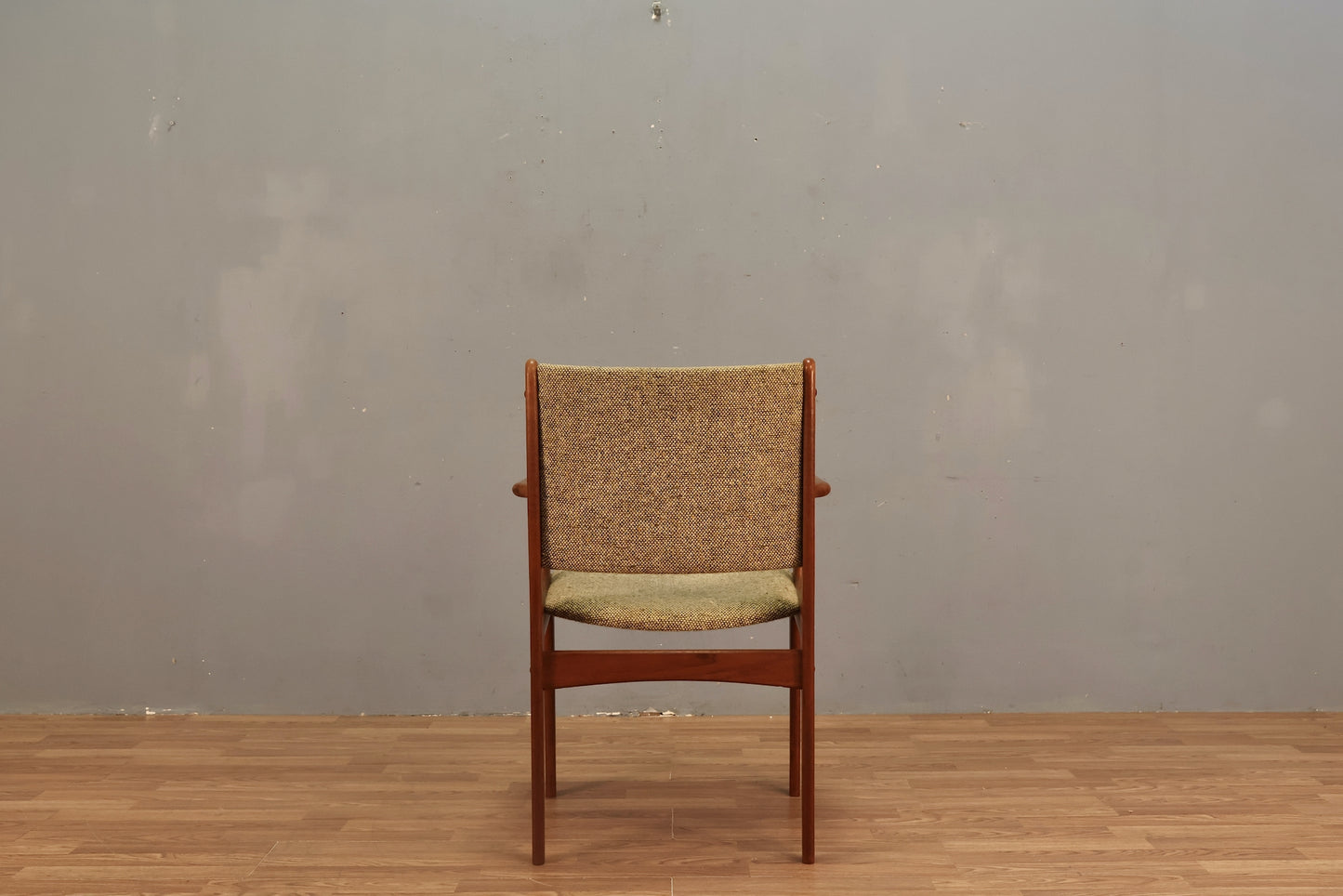 Mid Century Teak & Oatmeal Armchair