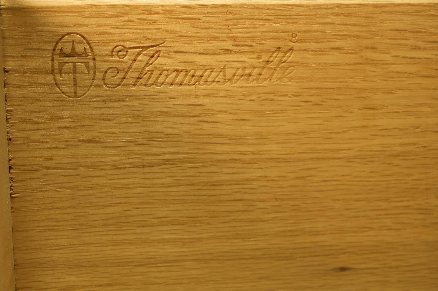 Thomasville Walnut & Woven Bachelor's Chest
