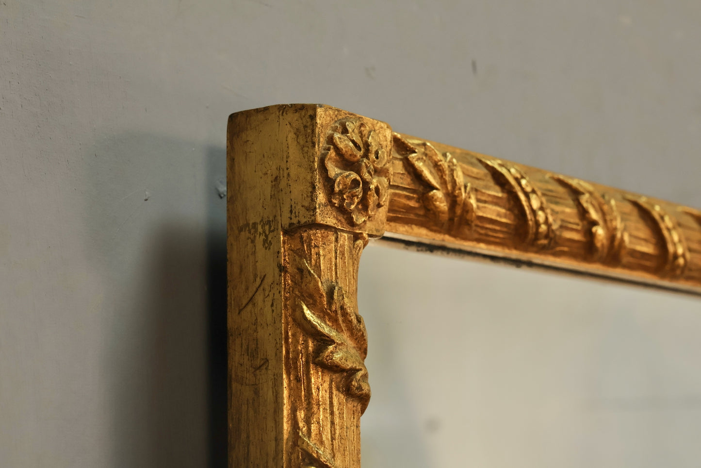 Carved Gilded Square Mirror