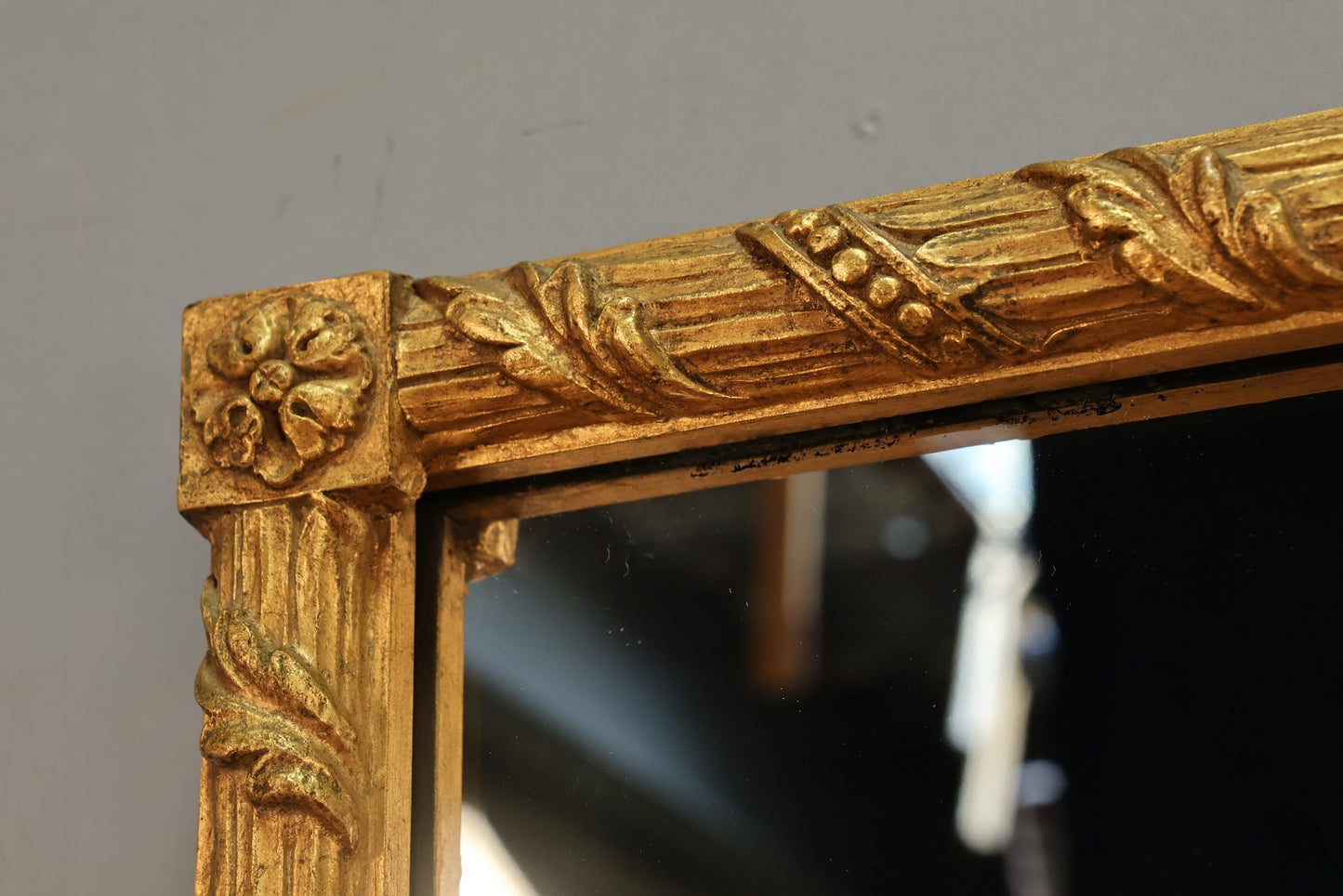 Carved Gilded Square Mirror