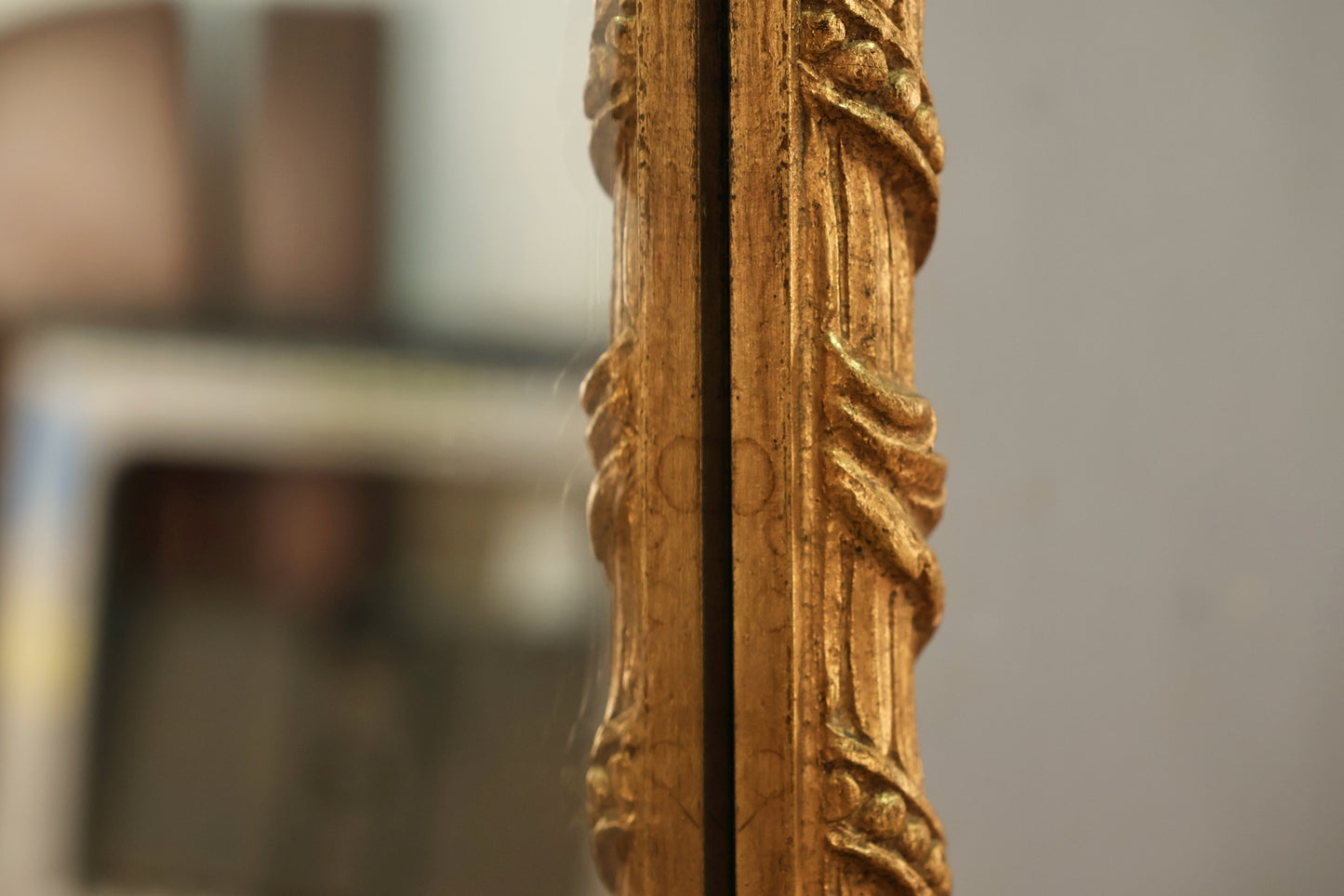 Carved Gilded Square Mirror