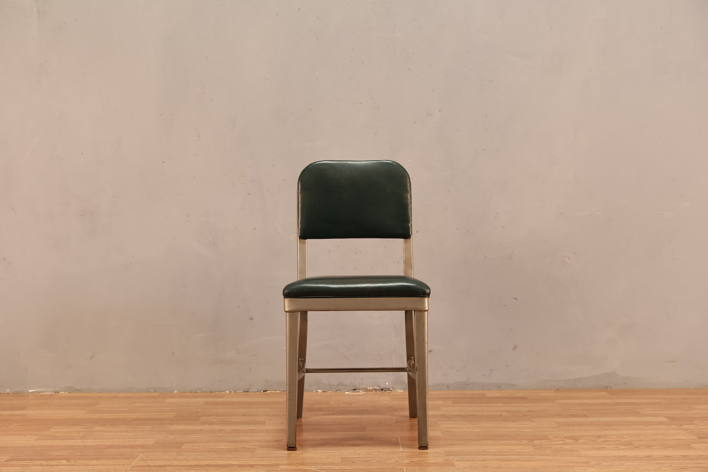 Metal & Forest Vinyl Side Chair