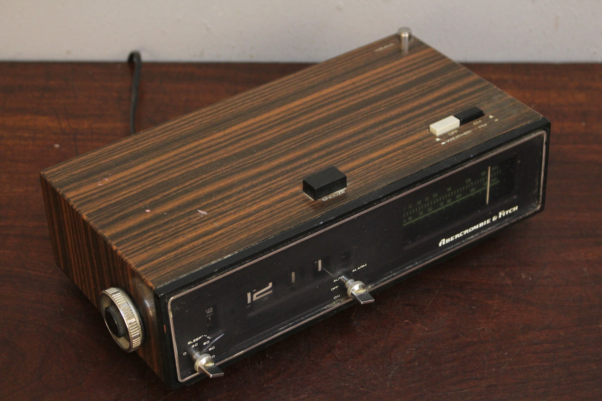 1970s Abercrombie & Fitch Clock Radio