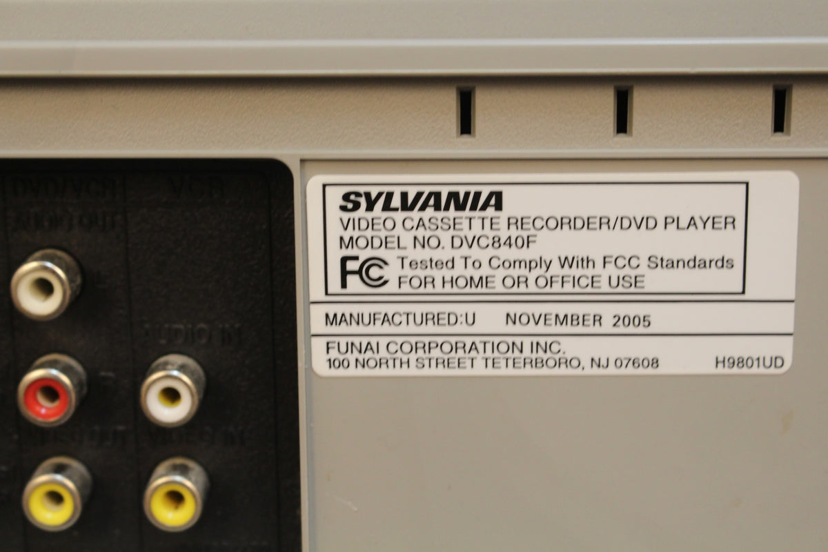 Y2K Prop Sylvania DVD/VCR Player