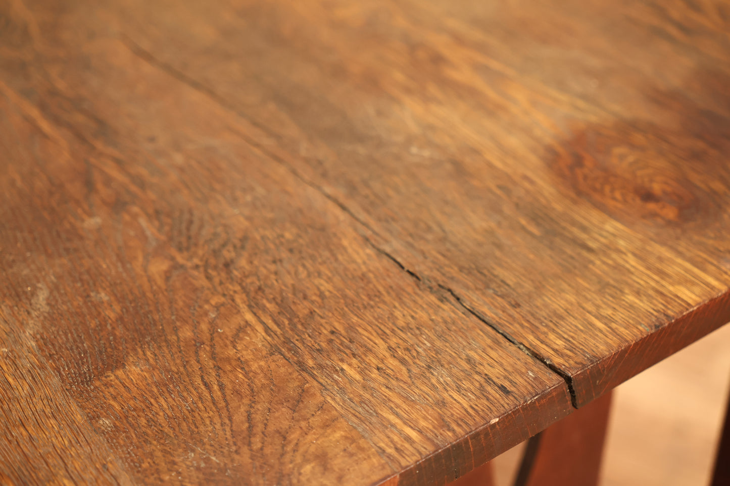 Dark Oak Mission-Style Desk