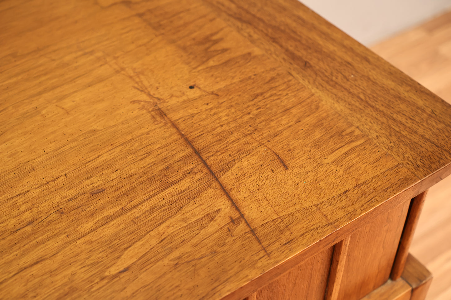 Luxe Mid Century Brass-Accent Credenza
