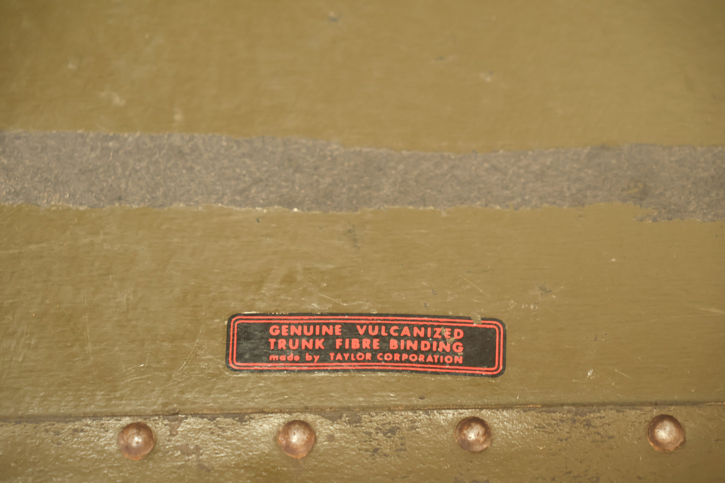 Low Antique Steamer Trunk