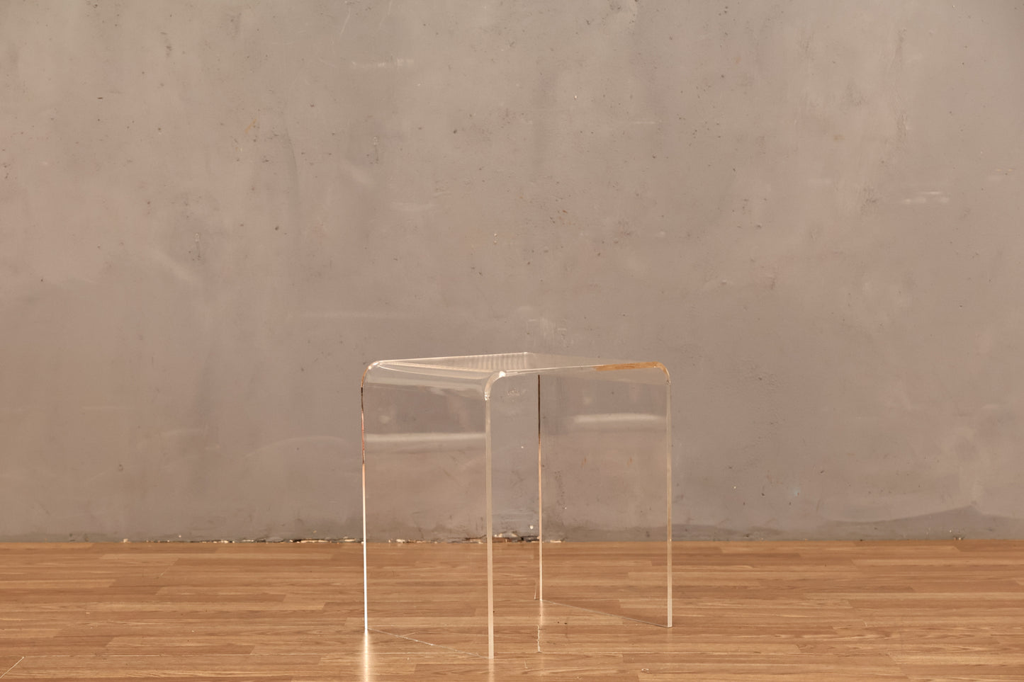 Small Lucite Waterfall Side Table