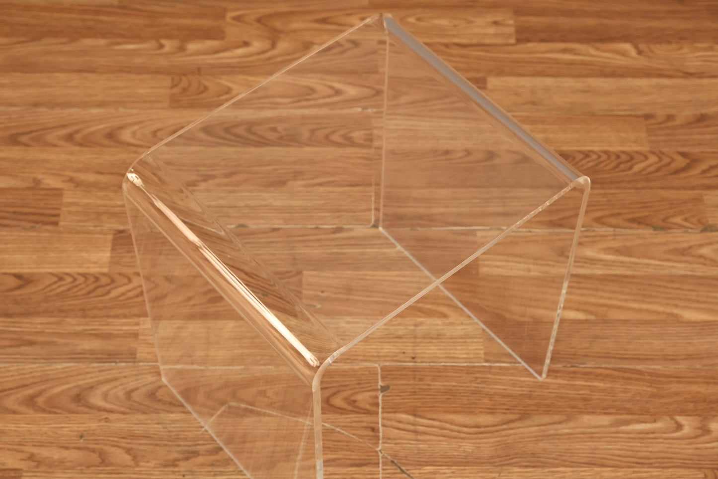 Small Lucite Waterfall Side Table
