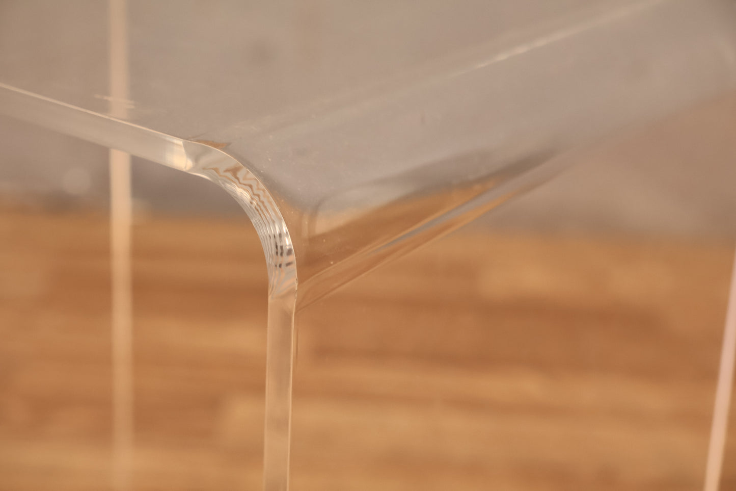 Small Lucite Waterfall Side Table
